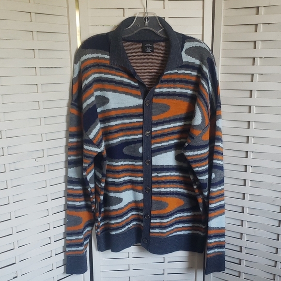 Urban Outfitters Other - Urban Outfitters Blue and Orange Cardigan Sweater
